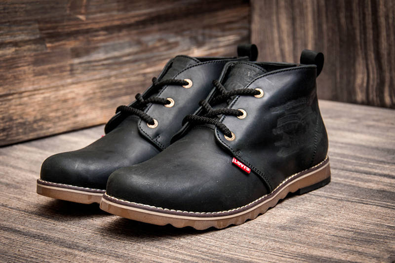 Мужские ботинки Levis Chukka Boot зимние черные - Купить с доставкой повыгодной цене