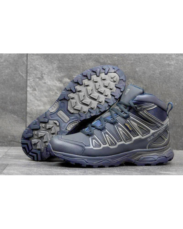 Мужские ботинки Salomon X Ultra Mid 2 GTX темно-синие