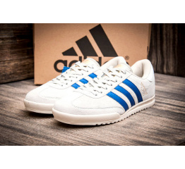Мужские кроссовки Adidas Beckenbauer Allround белые с голубым