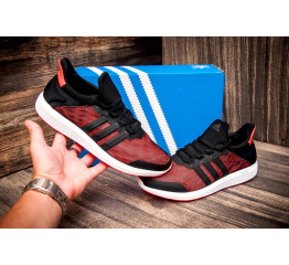 Мужские кроссовки Adidas Bounce красные с черным