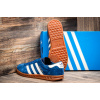 Купить Мужские кроссовки Adidas Hamburg синие с белым