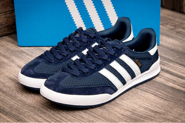 Мужские кроссовки Adidas Jeans Mesh темно-синие с белым