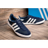 Купить Мужские кроссовки Adidas Jeans Mesh темно-синие с белым