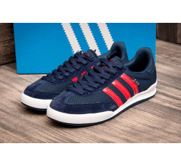 Мужские кроссовки Adidas Jeans Mesh темно-синие с красным