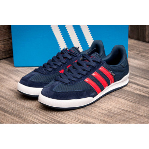 Мужские кроссовки Adidas Jeans Mesh темно-синие с красным