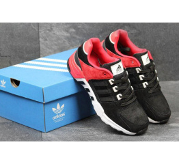 Мужские кроссовки Adidas Originals EQT Support Refined черные с красным