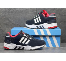 Мужские кроссовки Adidas Originals EQT Support Refined темно-синие с красным