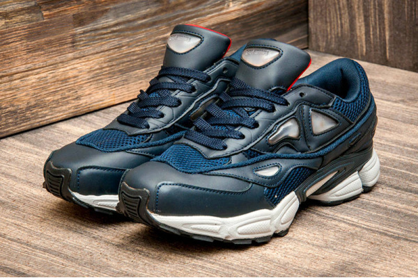 Мужские кроссовки Adidas x Raf Simons темно-синие