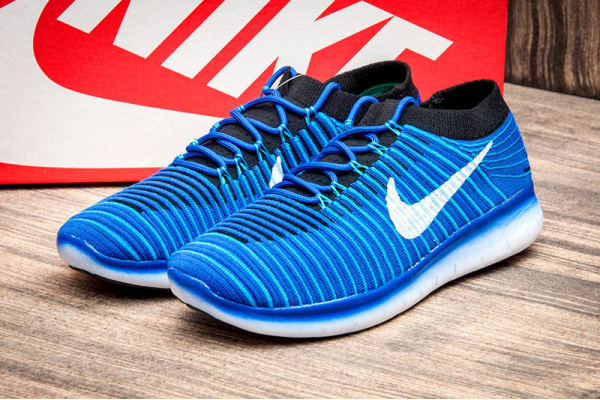 Мужские кроссовки Nike Free RN Motion FlyKnit голубые