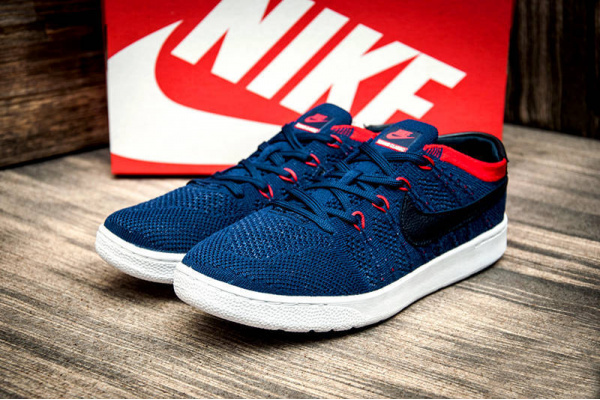 Мужские кроссовки Nike Tennis Classic Ultra Flyknit темно-синие с красным