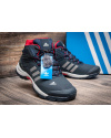 Купить Мужские высокие кроссовки на меху Adidas Climaproof High синие с красным
