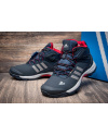 Купить Мужские высокие кроссовки на меху Adidas Climaproof High синие с красным