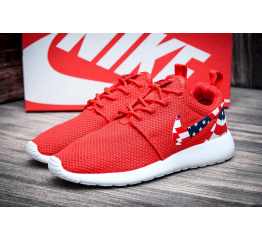 Женские кроссовки Nike Roshe Run America красные