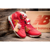 Купить Женские высокие зимние кроссовки на меху New Balance 1300 красные