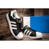 Мужские кроссовки Adidas Originals Superstar II черные с белым