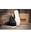 Купить Чоловічі високі кросівки зимові Reebok Classic Leather Mid темно-сині