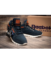 Купить Чоловічі високі кросівки зимові Reebok Classic Leather Mid темно-сині