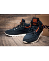 Купить Чоловічі високі кросівки зимові Reebok Classic Leather Mid темно-сині