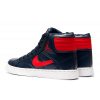 Женские высокие кроссовки Nike Air Jordan Sky High темно-синие с красным