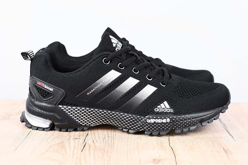 Купить Мужские кроссовки Adidas Marathon TR-26 черные с белым в Украине |  ASPOLO.ua