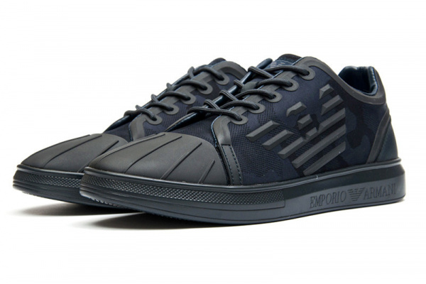 Мужские кроссовки Giorgio Armani темно-синие