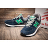 Купить Мужские кроссовки New Balance 574 темно-синие с зеленым
