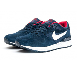 Мужские кроссовки Nike Air темно-синие с красным