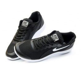 Мужские кроссовки Nike Free RN черные с белым
