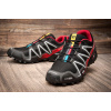 Мужские кроссовки Salomon SpeedCross 3 черные с красным