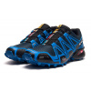 Мужские кроссовки Salomon SpeedCross 3 синие с голубым