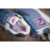 Купить Женские кроссовки New Balance 574 синие с фиолетовым