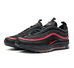 Женские кроссовки Nike Air Max 97 черные с красным