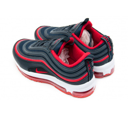 Женские кроссовки Nike Air Max 97 темно-синие с красным
