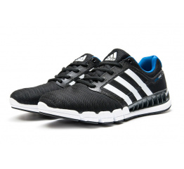 Мужские кроссовки Adidas Climacool Revolution черные с белым и голубым