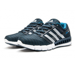 Мужские кроссовки Adidas Climacool Revolution темно-синие с голубым