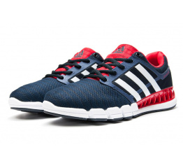 Мужские кроссовки Adidas Climacool Revolution темно-синие с красным