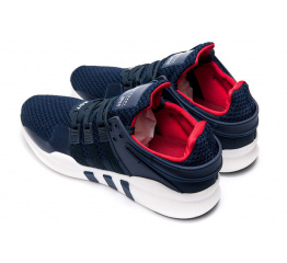 Мужские кроссовки Adidas EQT Support ADV 91/16 темно-синие с белым и красным