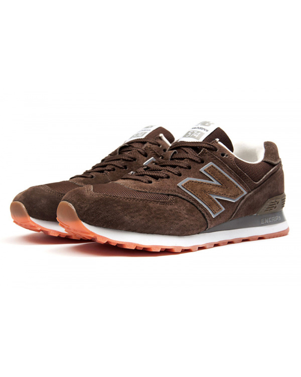 Купить мужские кроссовки New Balance 574 коричневые