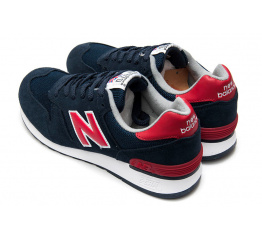 Мужские кроссовки New Balance 670 темно-синие с красным