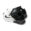 Купить Мужские кроссовки Nike Air Max 270 Flyknit белые с черным