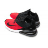 Купить Мужские кроссовки Nike Air Max 270 Flyknit красные с черным