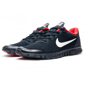 Мужские кроссовки Nike Free 3.0 V2 темно-синие с красным