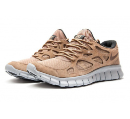 Мужские кроссовки Nike Free Run+ 2 светло-коричневые