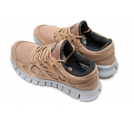 Мужские кроссовки Nike Free Run+ 2 светло-коричневые