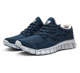 Мужские кроссовки Nike Free Run+ 2 темно-синие
