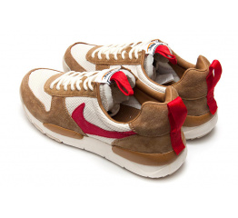 Мужские кроссовки Nike Tom Sachs x NikeCraft Mars Yard 2.0 коричневые с бежевым