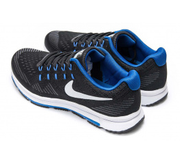 Мужские кроссовки Nike Zoom All Out 3 черные с голубым