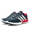 Женские кроссовки Adidas Climacool Revolution темно-синие с белым и красным