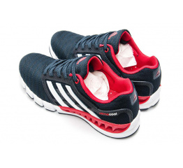 Женские кроссовки Adidas Climacool Revolution темно-синие с белым и красным