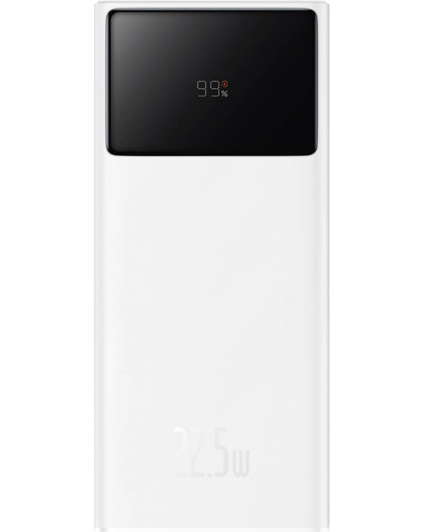 Повербанк Baseus 30000 mAh Star-Lord Digital Display Fast Charge Power Bank 22.5W белый